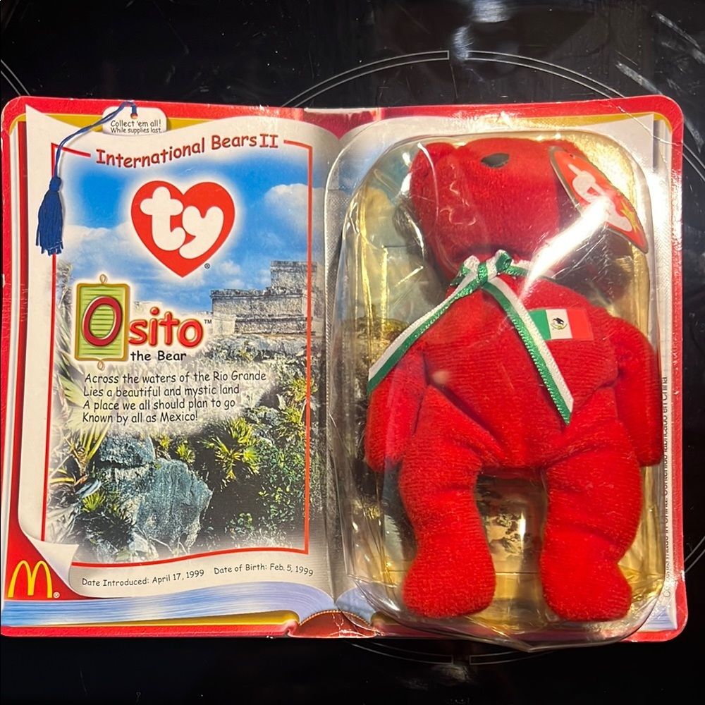 NEW Ty Beannie Baby Osito the Bear - Mexico